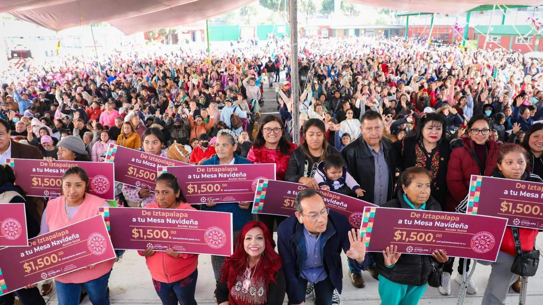 apoyo cena navideña iztapalapa CORTESIA